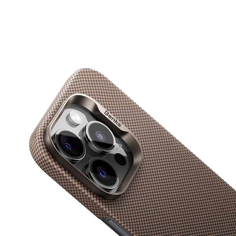 Benks Ultra Lightweight ArmorTint ArmorAir iPhone 16 Pro Max M-safe Şarj Özellikli Kevlar Kılıf Benks Ultra Lightweight ArmorTint ArmorAir iPhone 16 Pro Max M-safe Şarj Özellikli Kevlar Kılıf